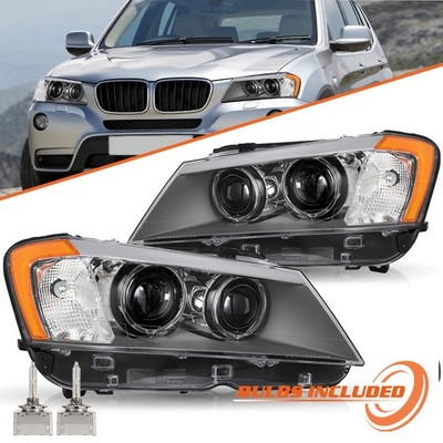 For 2011-2014 BMW X3 HID/XENON W/O AFS Headlight Passenger&Driver Side Headlamp