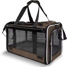 Soft-Sided Pet Carrier for Large Cat Medium Dog Up to 20lbs TRAVEL
