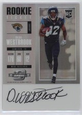 2017 Panini Contenders Optic Rookie Ticket RPS Dede Westbrook #129 Auto 4f5
