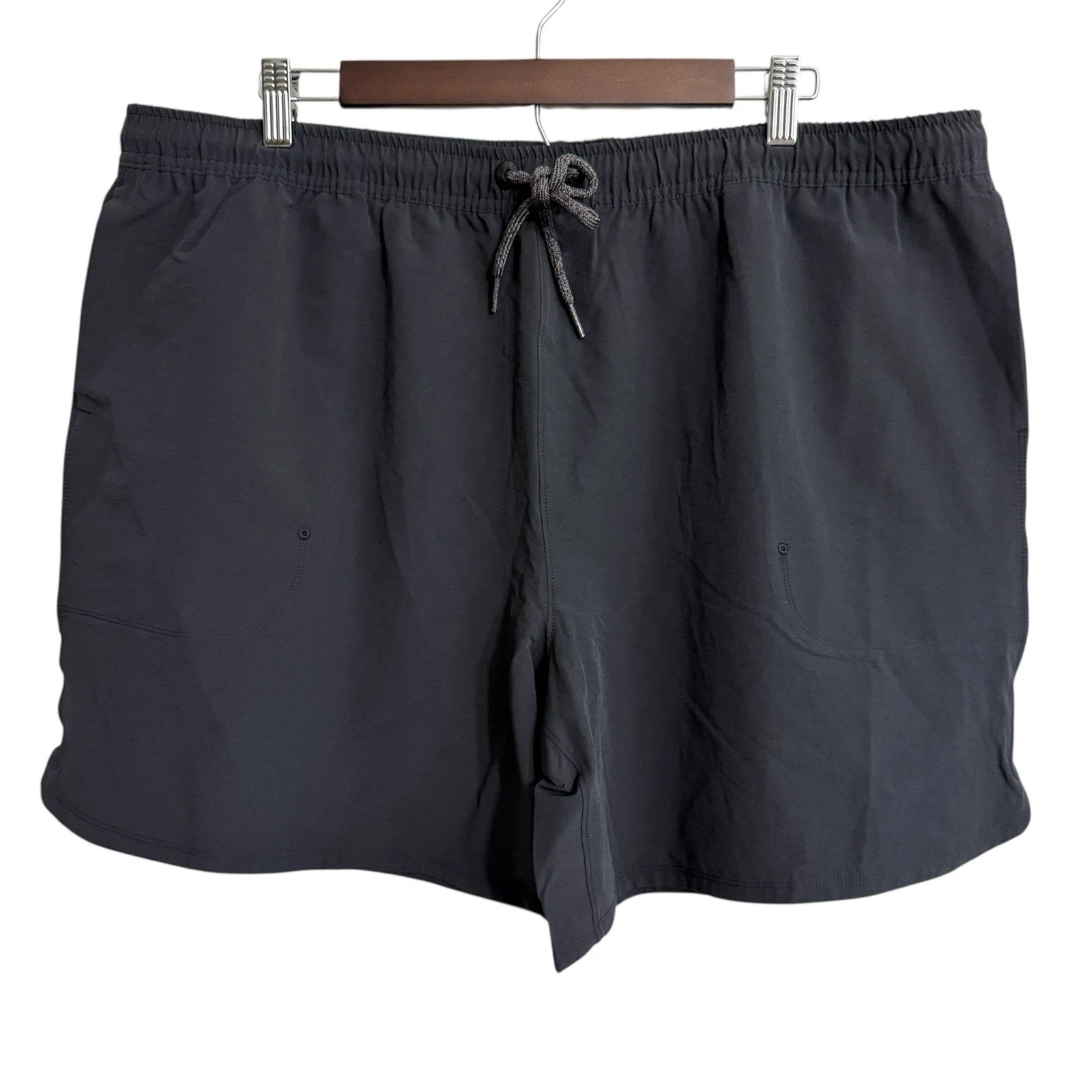 NWT allbirds Natural Run Shorts men's XXL black merino wool active nylon hike