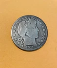 1911 S Barber 90% silver half dollar / 50c piece