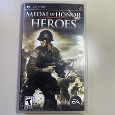 Medal of Honor Heroes Sony PSP Greatest Hits WWII FPS Shooter UMD Manual CIB