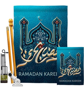 Ornament Collection Ramadan Wishes Garden House Flag Kit Religious Muslims if...
