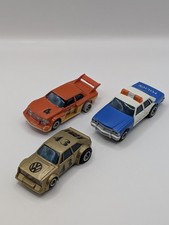 Matchbox Powertrack Cars, Rare VW Scirocco, Race & Chase Police Cruiser, BMW 4