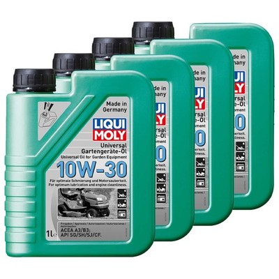 Universal Gartengeräte Öl 10W-30 Rasenmäher Motoröl 4-Takt LIQUI MOLY 4X 1 Liter