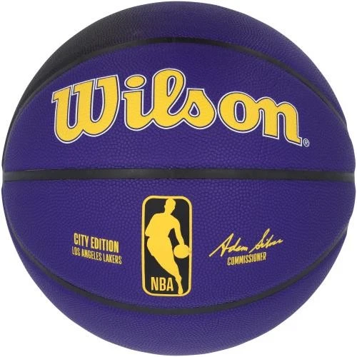 Magic Johnson Lakers Signed Wilson 2024-25 City Edition Collector's Basketball - Image 3 of 4