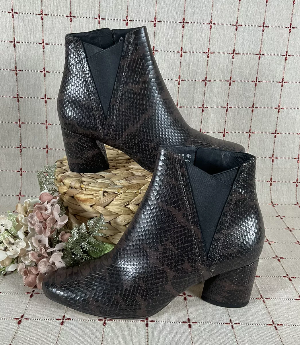 Naturalizer snakeskin booties sale