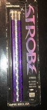 Vintage Empire Berol Sealed 3 Pack Pencils  Strobe No. 2 1990s #7634 Black Lead
