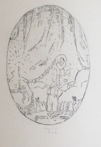 1911 Pierrot Lunaire Giraud Hartleben with 5 Signed Scheurich Etchings Ltd Ed - Picture 18 of 24