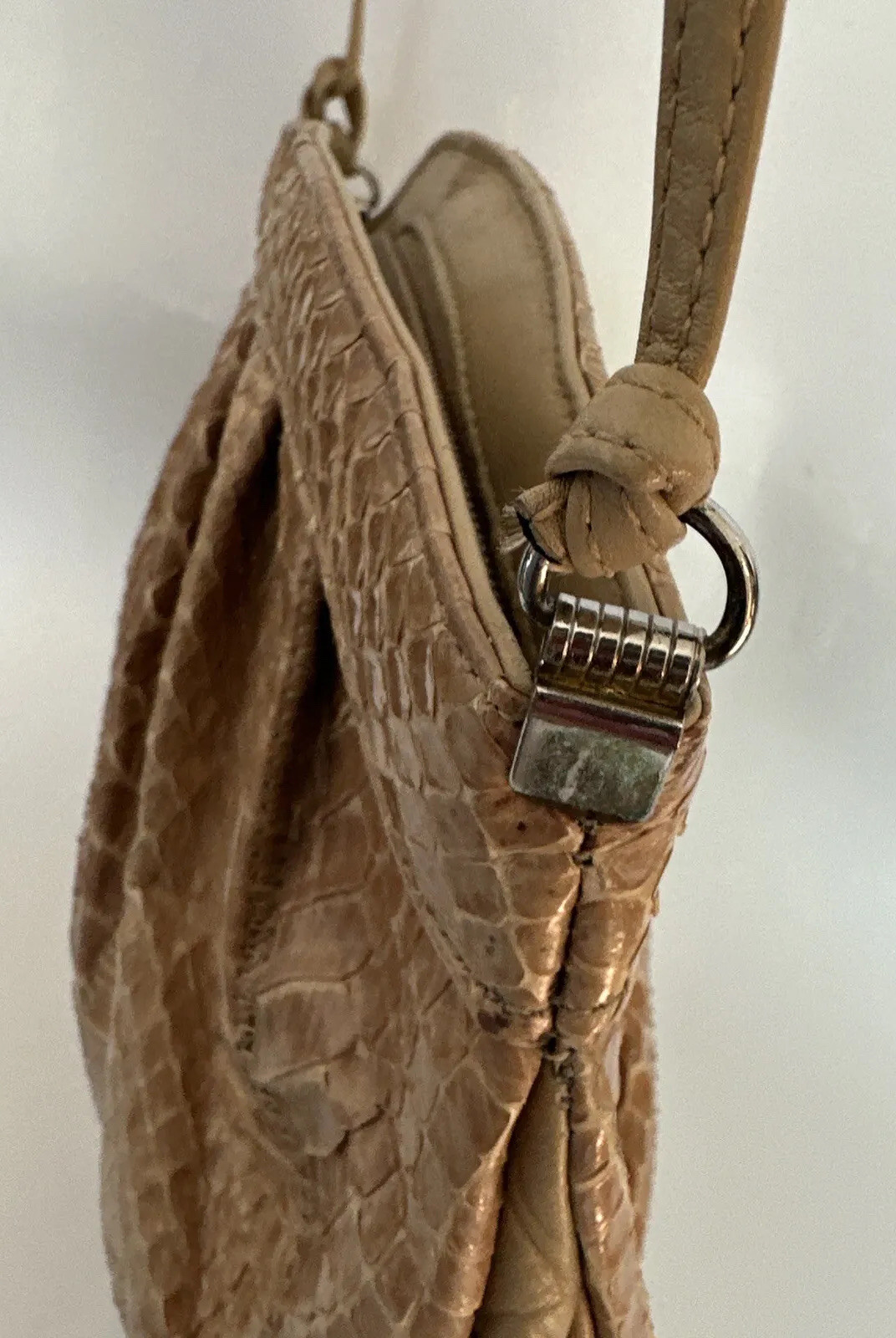 Palizzio  Python Snake Leather Clutch Crossbody P… - image 11