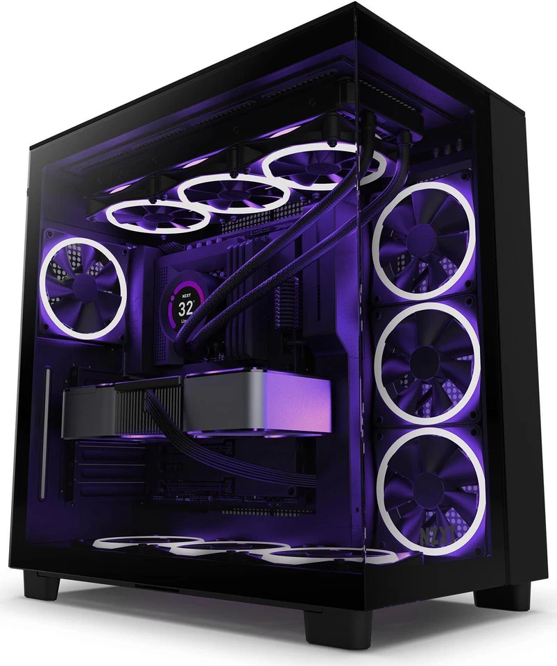 Estuche torre media flujo NZXT H9 - negro mate Foto 2 de 4