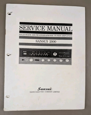 Sansui 2000 Receiver Service Manual D-81