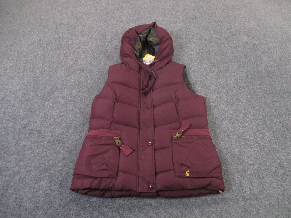 Tom Joule Vest Jacket Womens 8 Red Puffer Down Quilted Gilet Outdoors Hiking NEW - Image 2 of 4