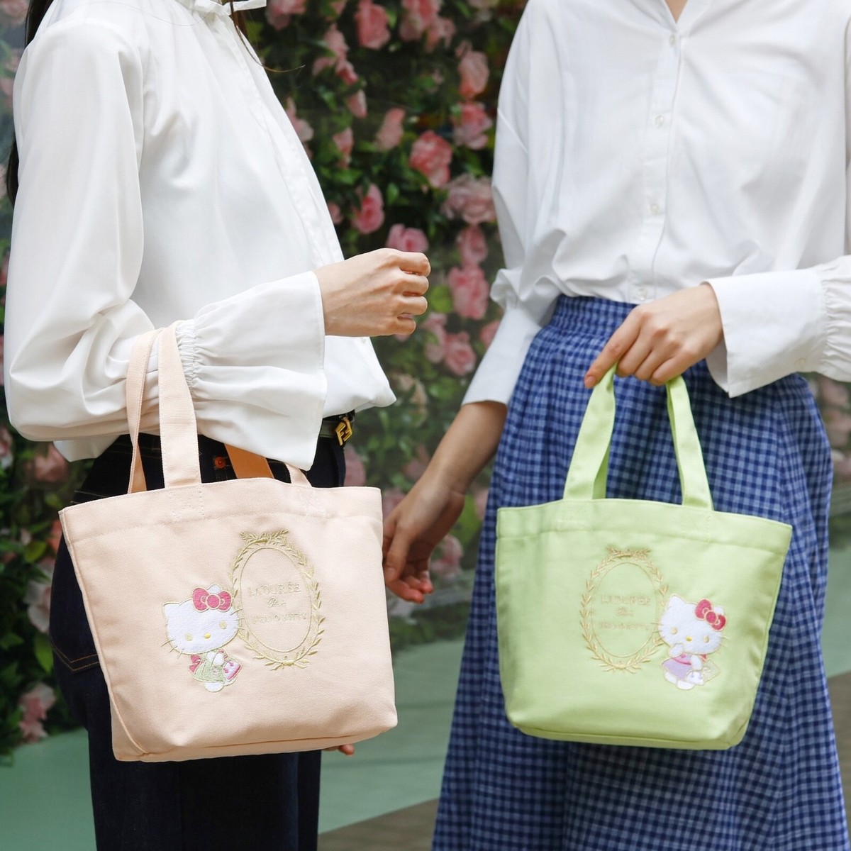 Laduree x Hello Kitty 2025 Mini Tote Bag – Green or Peach | eBay