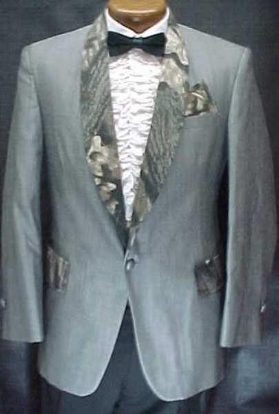 BLACK CAMOUFLAGE PRINT VINTAGE PROM TUXEDO SMOKING JACKET mens sizes 44 - 58