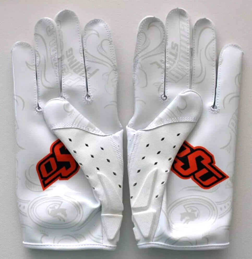 Nike Oklahoma State Cowboys Vapor Jet 6.0 Football Gloves Men's XL