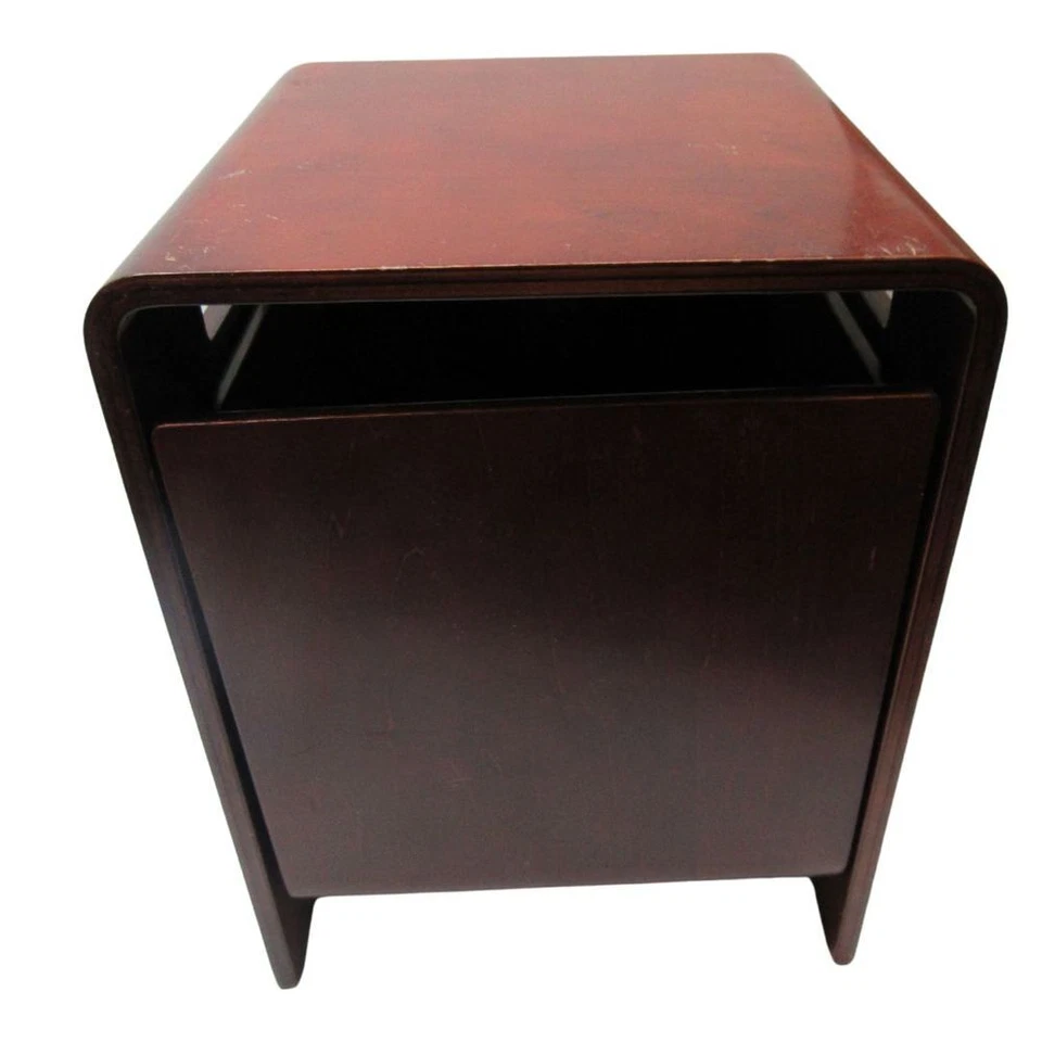 B-Ware Nicol Bad Hocker mit Wäschesammler Sitzhocker Wäschekorb Kirsch Optik  - Bild 2 von 4