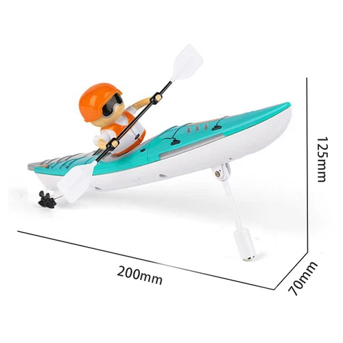 2.4Ghz Indoor Mini RC Boat Simulation Remote Control Rowing Rechargeable Toy - Picture 2 of 12