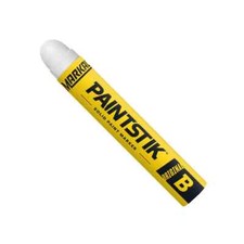 Markal 080220 B Paintstik Solid Paint Crayon, 11/16 in Round Tip, White (12 pk)