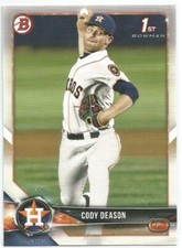 Cody Deason Houston Astros 2018 Bowman Draft 1st Bowman 