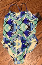 Nike Womens Swimsuit Print Size 12 New With Tags