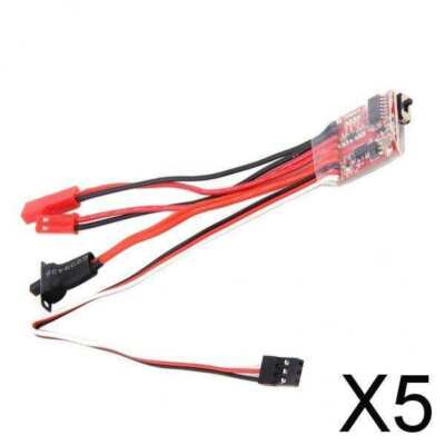 5X 20A Bürstenmotor Drehzahlregler Regler für RC Crawler Auto 3-9,4V ohne Bremse