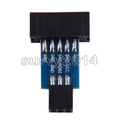 5PCS USBASP 10Pin Convert to Standard 6 Pin Adapter Board ATMEL AVRISP STK500