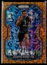2020 Panini Prizm DAMON ARNETTE RC ORANGE DISCO HOLO REFRACTOR Las Vegas Raiders