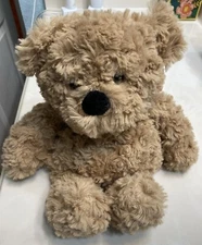 Warmies Cozy 14" Plush Brown Curly Bear Large Therapy Microwavable Heatable Toy
