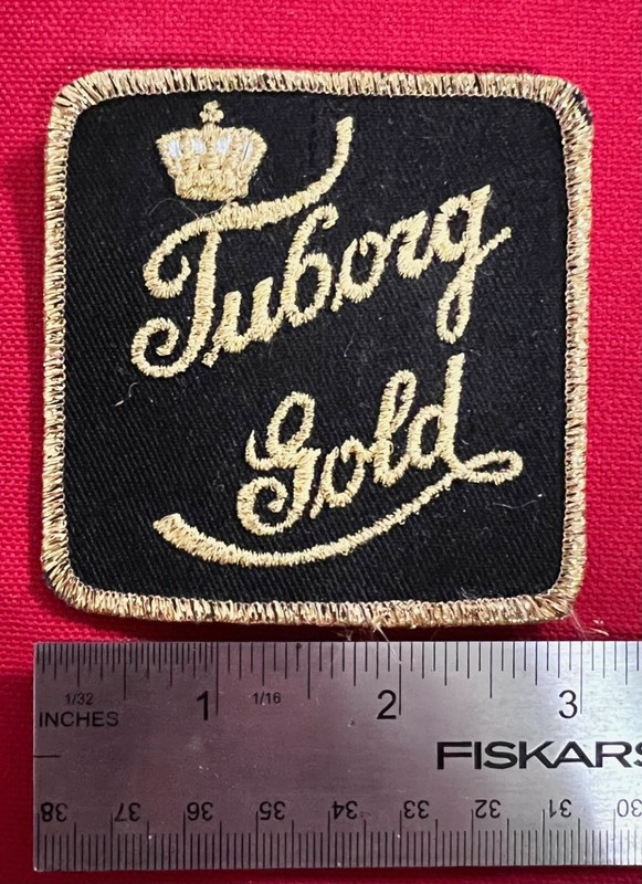 Tuborg Gold Beer Patches. Lot of one, Vintage