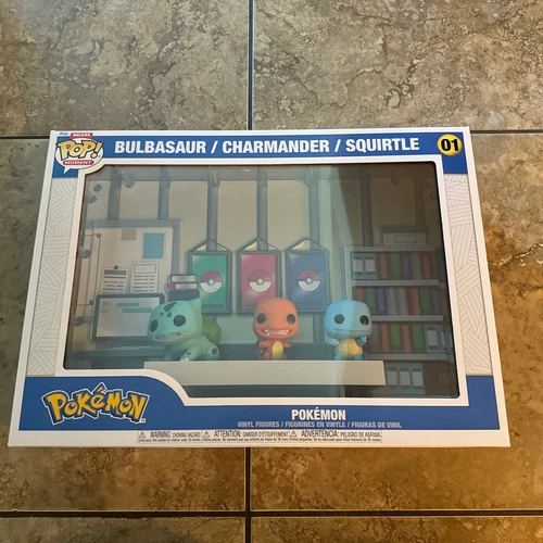 Funko Pop Deluxe Moments #01 Bulbasaur Charmander Squirtle Pokemon