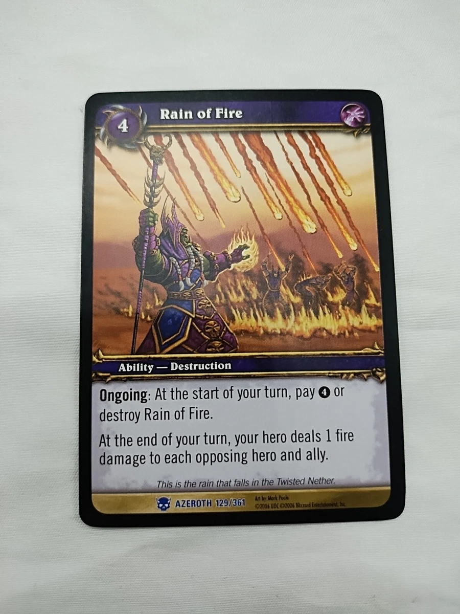 World of Warcraft TCG Rare Individual Collectible Card Game Cards for sale 