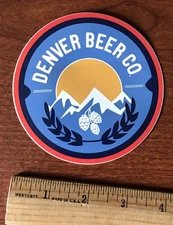 DENVER BEER CO. BREWERY STICKER Colorado Craft Micro Brewing Company