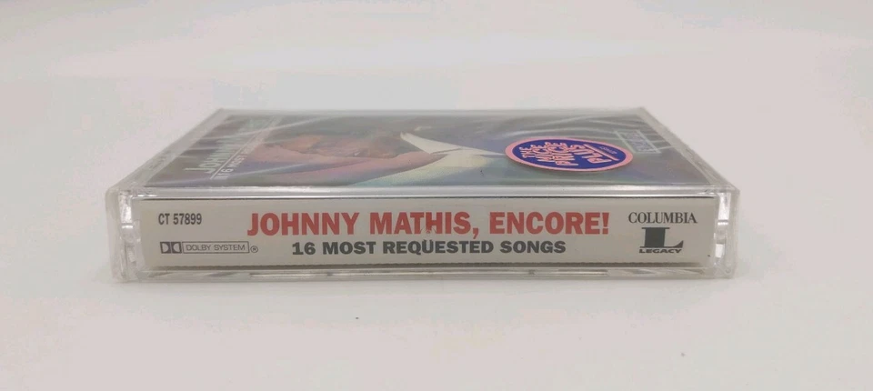 Johnny Mathis , 16 Most Requested Songs New Cassette Tape -Encore!  1994 - Image 3 of 3