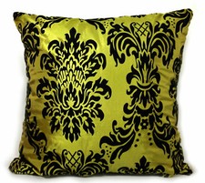 Flocked Damask Cushions or Covers Baroque Damask Cushions 17"x17"