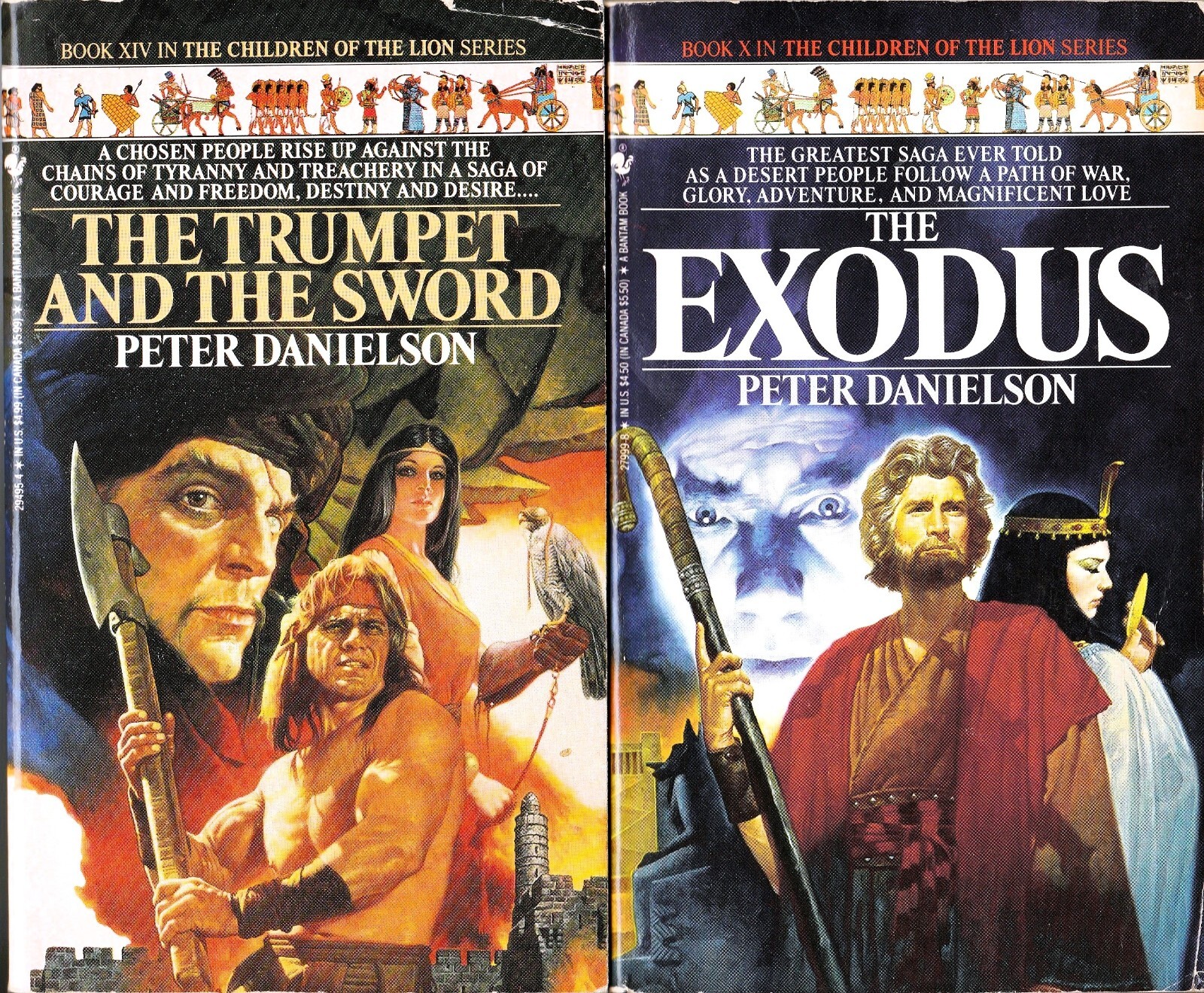 Lot of 2 Peter Danielson: Exodus & The Trumpet and the Sword (PB)