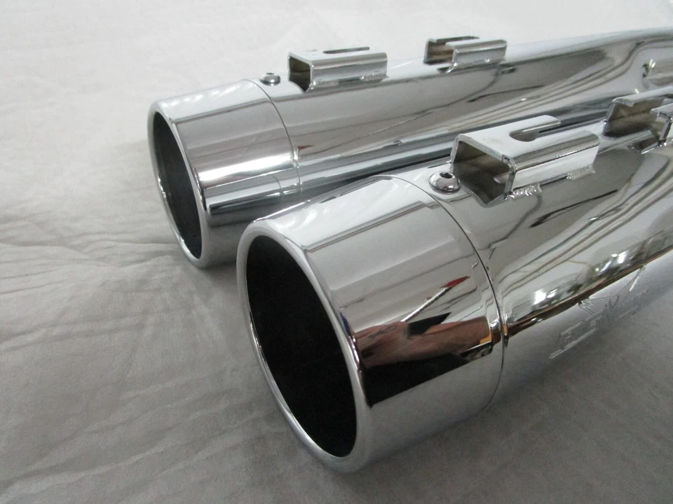 99-16 Harley Davidson Touring RC Componentes 4" Silenciadores Deslizables CROMO Foto 4 de 4
