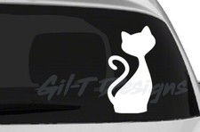 Cat Silhouette 4 Decal Vinyl Sticker, Kitten, Pet, Animal, Purr, Furry, Furbaby