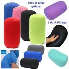 2 Pack Micro Bead squishy hypoallergenic post surgery roll pillows. Two Pillows!