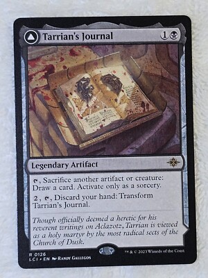 the lost caverns of ixalan rare cards MTG Tarrian's Journal - #126 Card NM sacrifice Underworld Breach Magic The Gathering The Lost