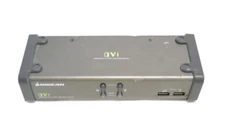 IOGEAR GCS1102 2-PORT DVI KVM & PERIPHERAL SHARING SWITCH W/ AUDIO, NO CABLES