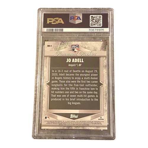 2021 Bowman Platinum Jo Adell Renowned RC ORANGE Serial #1/25 RR-3 PSA 9 - Picture 2 of 2