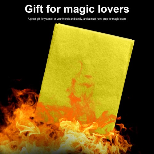 Magic Fire Paper Ashless Flame Touch Paper Magician Trick Props 10pcs - Picture 7 of 12