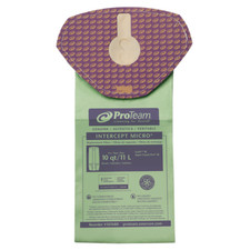 10 qt. Intercept Micro Filter Bag, Closed Collar, Fits ProTeam GoFit 10 and Supe