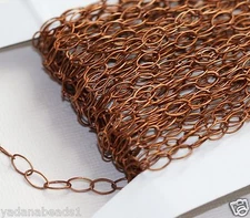 32ft of Antique copper Drawn Cable Chain 3.9x7mm