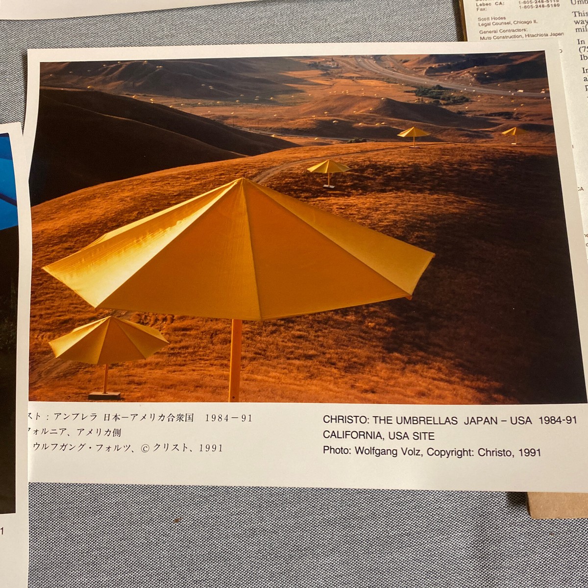 UNIQUE: CHRISTO The Umbrella Project Photo Artwork For Japan