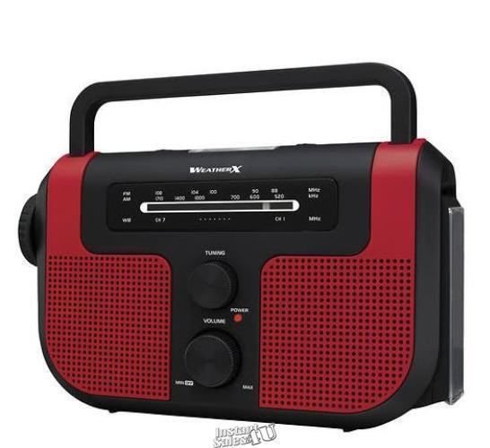 GPX Weather Built In LED Flashlight Radio AM/FM tuner emerge