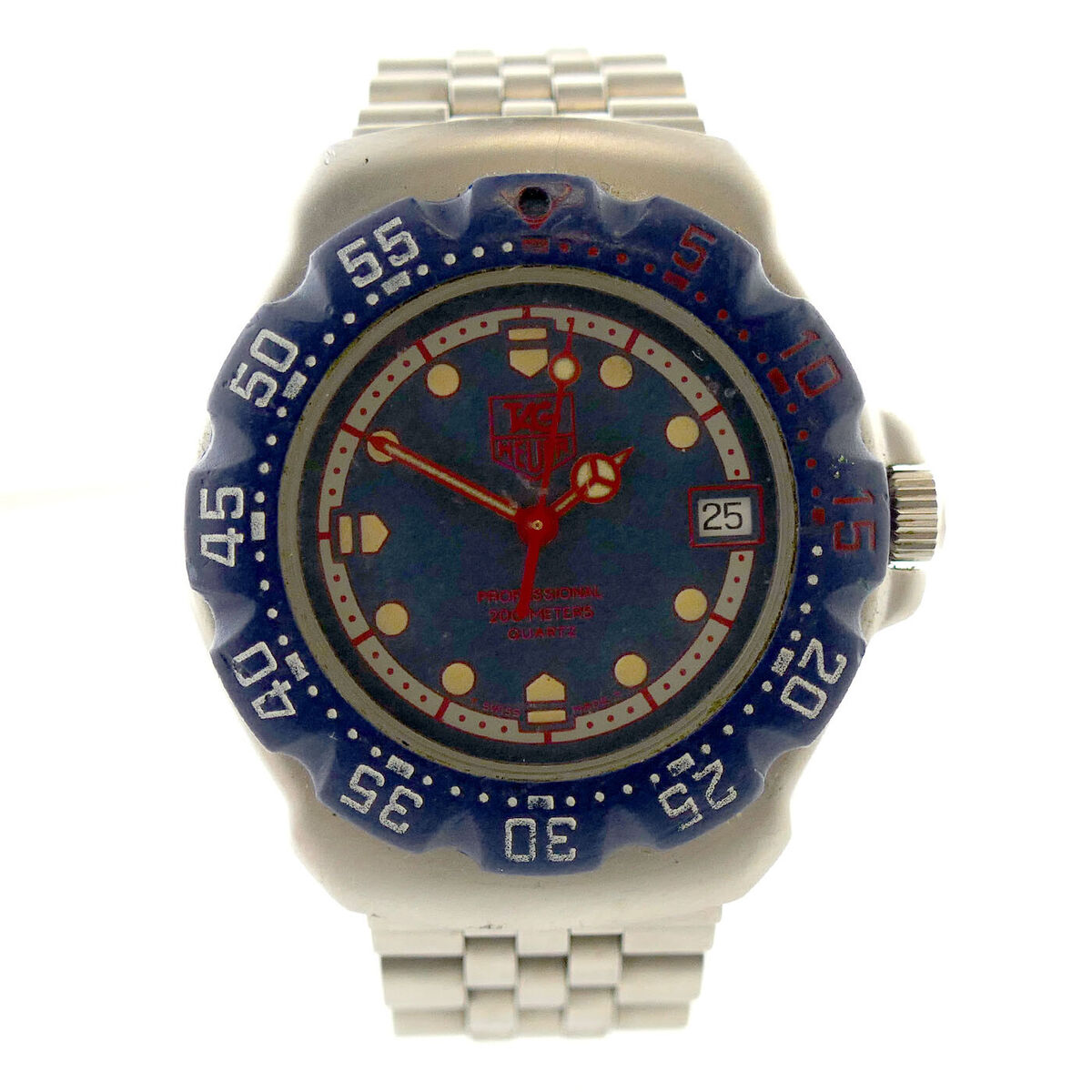 TAG HEUER WA1210 FORMULA 1 NAVY/RED DIAL + BEZEL STAINLESS TAG HEUER WA1210 FORMULA 1 NAVY/RED DIAL + BEZEL STAINLESS