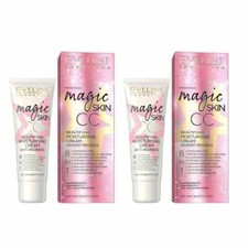 2 x Eveline Magic Skin Moisturising CC Cream 8 in 1 Anti Redness 50ml Bundle