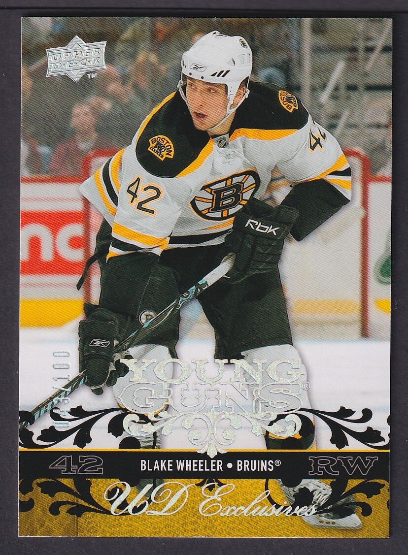 BLAKE WHEELER - 2008 Upper Deck Young Guns EXCLUSIVES #202, /100